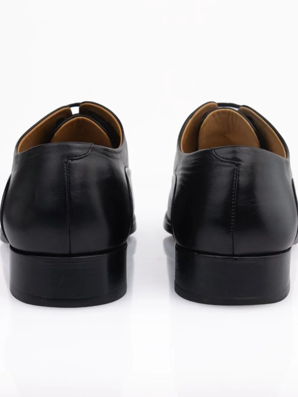 Longchamp Men's Black Leather Cap Toe Oxford Dress Shoes Size 42 US 9